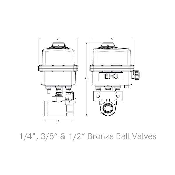 2-Way Bronze Ball Valves